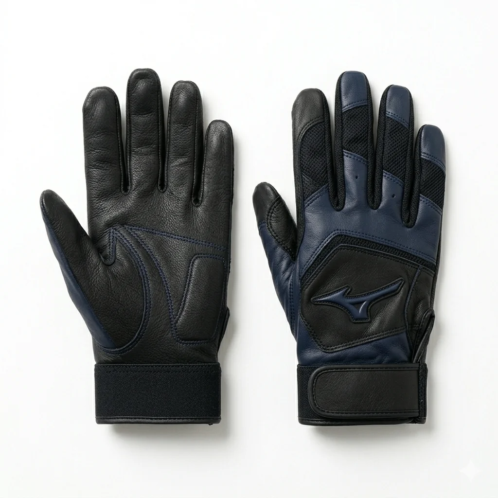 Batting gloves on dugout rail
